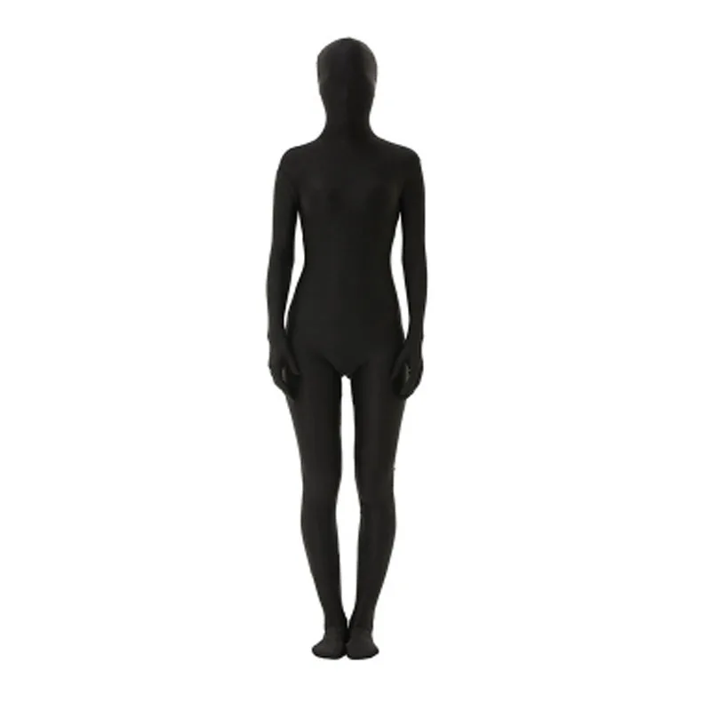 Ninja Invisible Man Woman Costumes Halloween Cosplay Masquerade Invisibility Jumpsuit Nocturnal Tights Invisible Stage Clothes male ballet attire Stage & Dance Wear