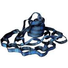 Синий три линии гамак бретели для нижнего белья гамак ремень ремни-веревки открытый аксессуары для мебели загрузки 2000 кг