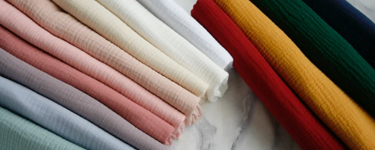 140x50 см Чистый цвет морщин хлопчатобумажная пряжа Ткань DIY Детская одежда ткань сделать Стёганое одеяло украшение дома 160 г/м