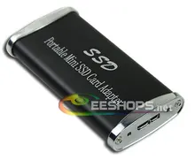 Mini PCI-E mSATA SSD Adapter Caddy SuperSpeed USB 3.0 Portable External Solid State Storage Drive Enclosure Case Aluminum New