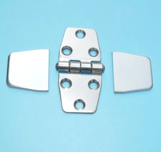 PAIR OF 76x 37mm Stainless Steel DOOR Hinge with Caps Boat Marinein
