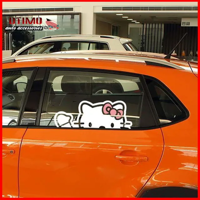 Lovely Hello Kitty Car Decal Stickers Window Sticker Cute Cartoon Auto