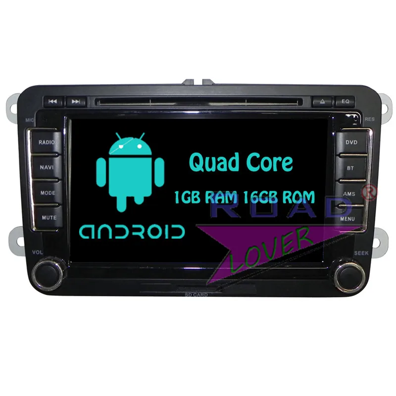 Roadloevr Android 6,0 Автомобиль Радио DVD плеер для VW Passat B6 Polo Golf 5 Touareg для Volkswagen CC Sagitar стерео gps навигации - Размер экрана, дюймов: 7"