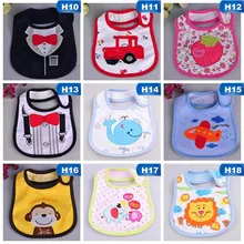 Милые детские нагрудники с рисунками из мультфильмов, водонепроницаемые Слюнявчики для малышей, хлопковые Слюнявчики для детей от 0 до 3 лет, детские слюнявчики для кормления