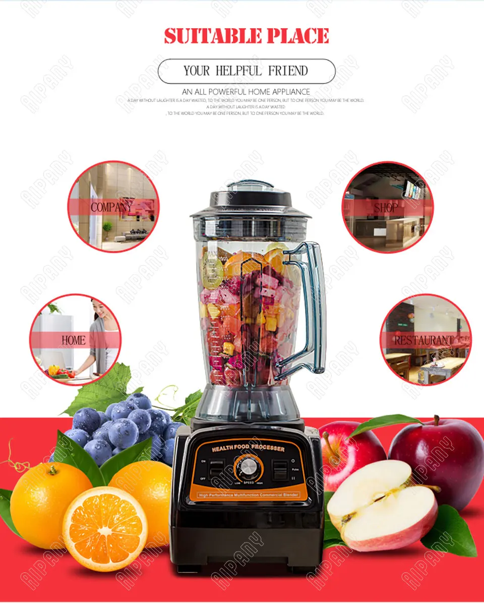 A7400 kitchen blender 2800W smoothies mixer food mixer BPA free material food processor GERMAN motor tech juicer liquidiser