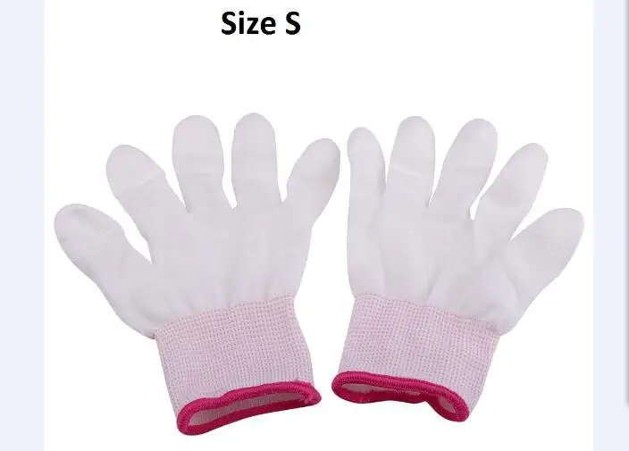 10 пар, рабочие перчатки, антистатические Нескользящие перчатки, полиуретановые перчатки с покрытием для электронных рабочих, рукавицы - Цвет: Pink S