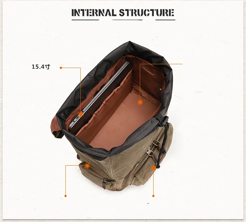 Batik Canvas Waterproof Photography Bag Outdoor Wear-resistant Camera Photo Backpack Men for Shoulders Backpack Camera TravelBag