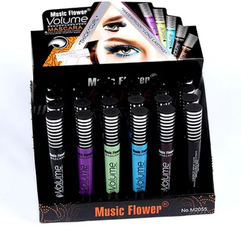 

Makeup Mascara Waterproof Curling 24 pcs 5 Colors Eye Makeup Fiber Mascara Womens 2055