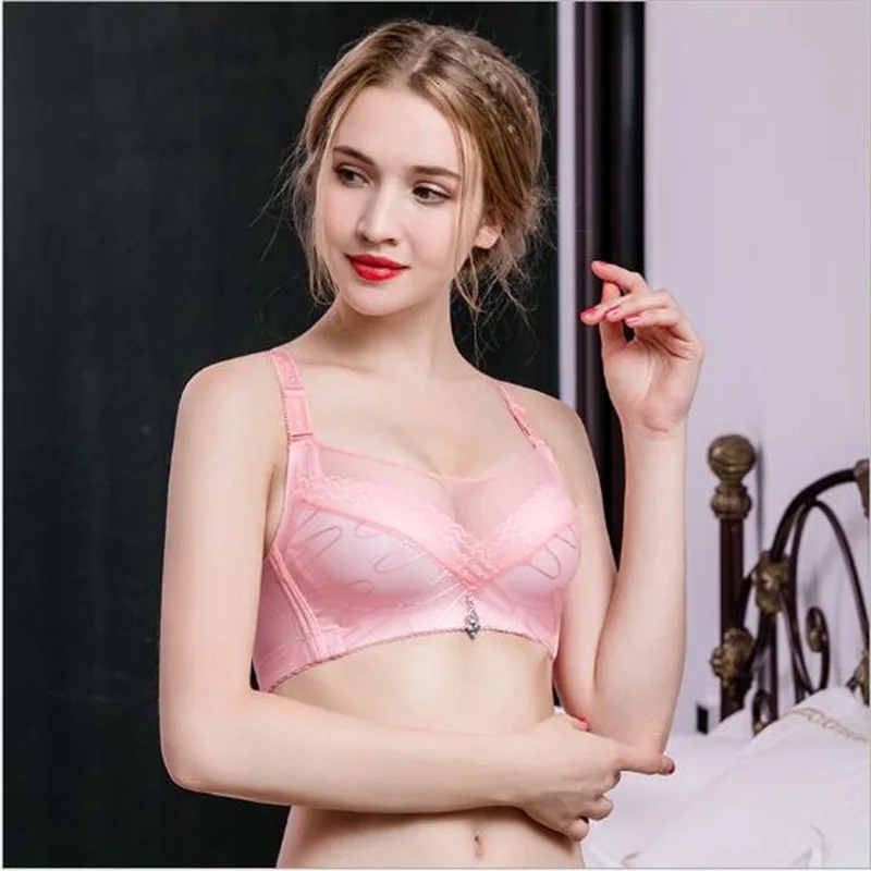 font b 2017 b font fashion women Bra ultra thin lace fly bra sexy push