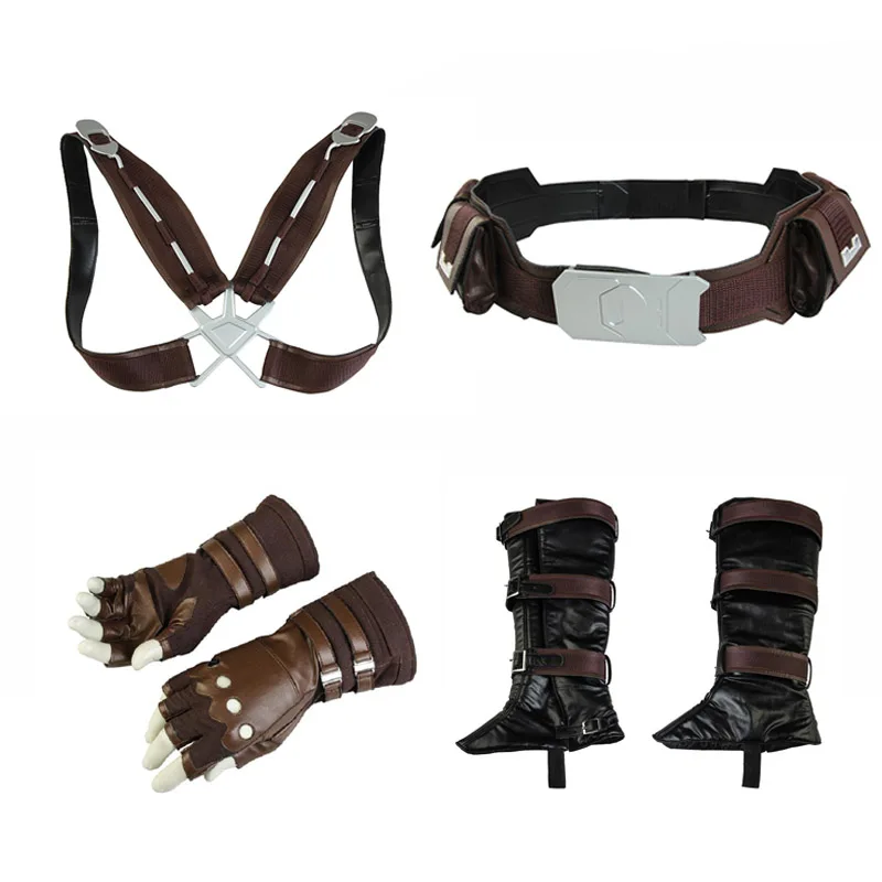 Avengers 3 Captain America Cosplay Costume accessories Leather Gloves belt strap