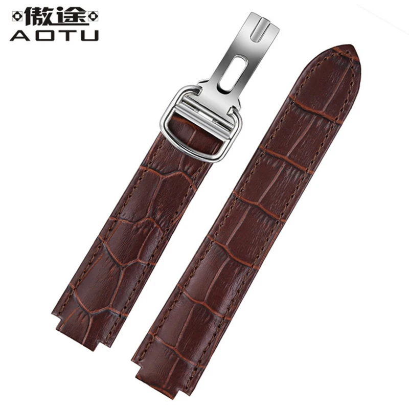 

Genuine Leather Watchbands For CARTIER BALLON BLEU DE CARTIER Ladies Watch Straps 22mm Men Leather Watch Band Bracelet Belt
