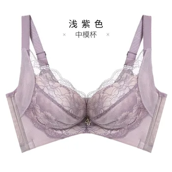 

Free shipping new women winter sexy lace healthy wireless bra gathering adjustment bra medium cup underwear