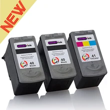ОБЪЯВЛЕНИЕ 3 Шт. PG-40 CL-41 Черный & Tr-color Ink Cartridge Compatible For pg 40 cl 41 Для Canon IP1180 1200 mp210 pixma mx308 MP140