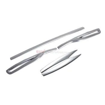 

fit for Ordinary section ! For Jaguar F-Pace f pace X761 2016 2017 ABS Matte Front Fog Light + Lower Bumper Cover Trim 5pcs