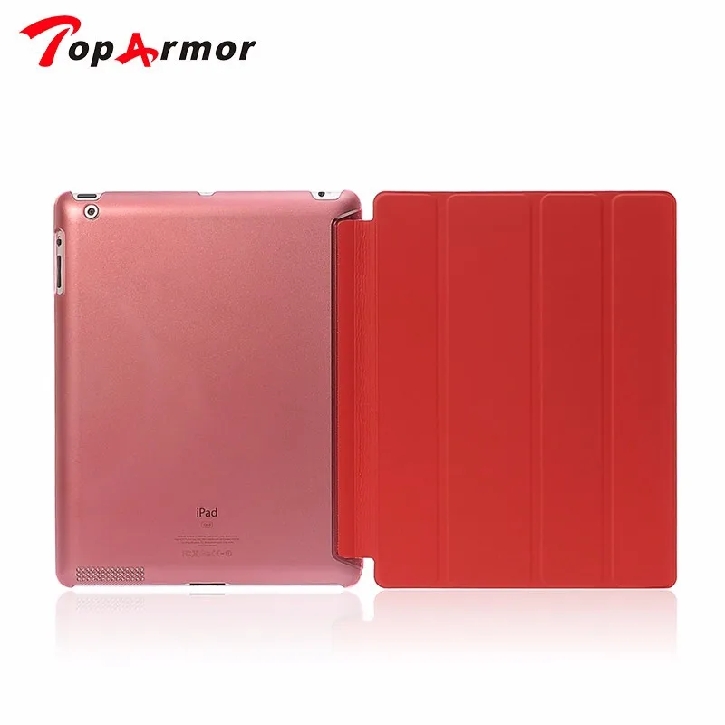 TopArmor роскошный чехол-подставка из искусственной кожи для ipad mini 2 с прозрачной смарт-задней крышкой для Apple ipad mini 1 2 3