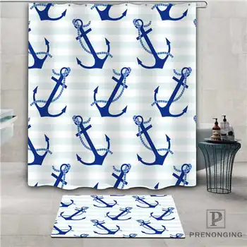 

Custom Anchor (1) Waterproof Shower Curtain Doormat Home Bath Bathroom Polyester Fabric Multi Sizes#2019-1-05-84