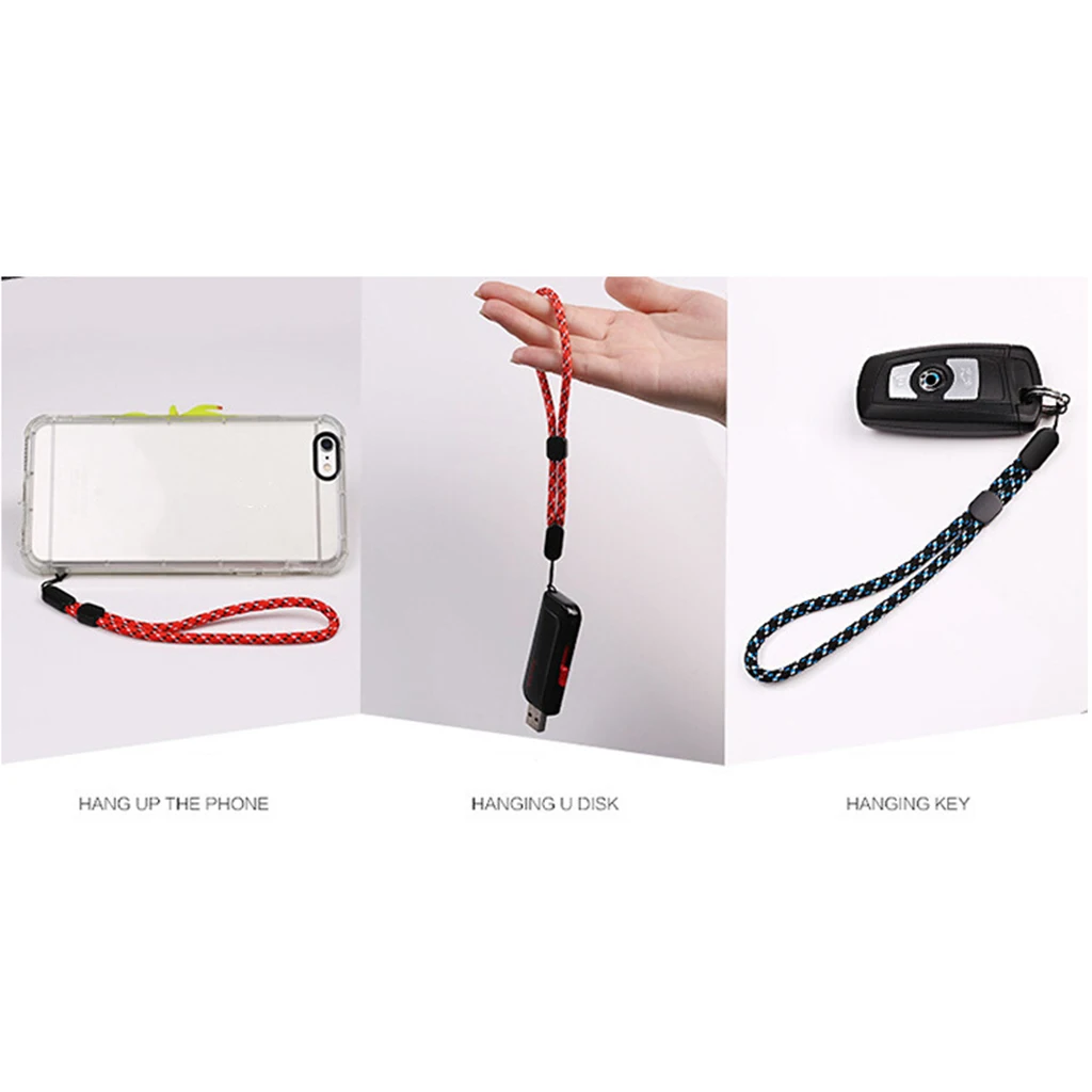 Nylon Lanyards for USB Flash Drive Cell Phone Keys Mp3 Mp4 ID Card Badge Strap and Other Small Electronic Devices (2 Pack)