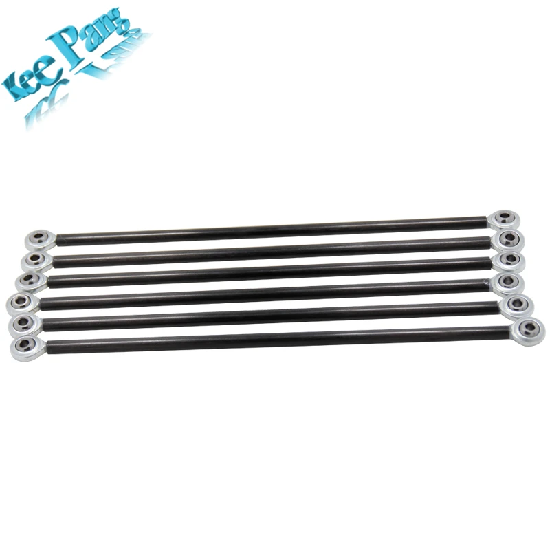 

6pcs/set Parallel Arm Fisheye Carbon Rod Bearings M3 M4 Length 18cm 20cm Part 3D Printers Parts DIY Aluminum Plastic Accessories