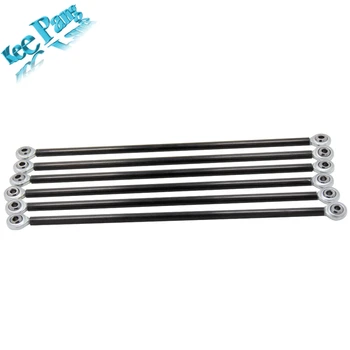 

6pcs/set Parallel Arm Fisheye Carbon Rod Bearings M3 M4 Length 18cm 20cm Part 3D Printers Parts DIY Aluminum Plastic Accessories