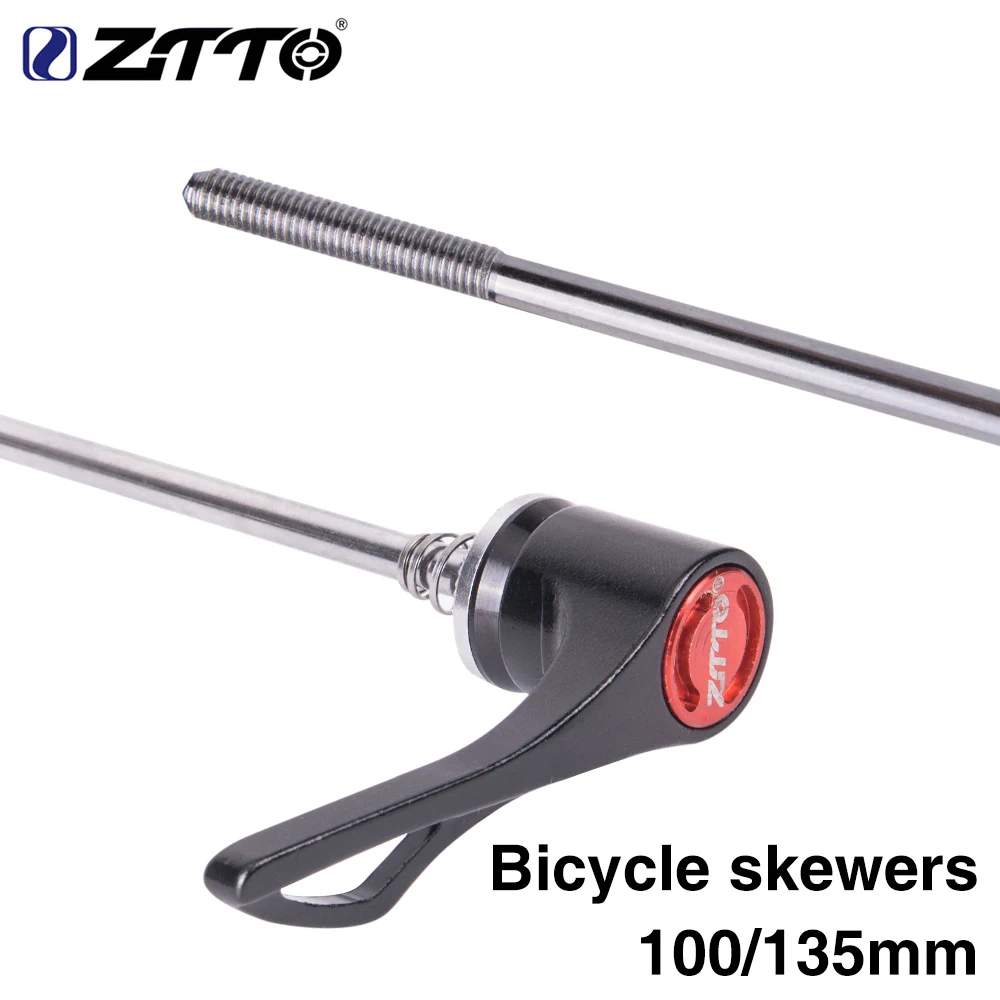 ZTTO 1 Pair Bicycle Screw in Skewers 9MM 5MM Quick Release Skewer 100
