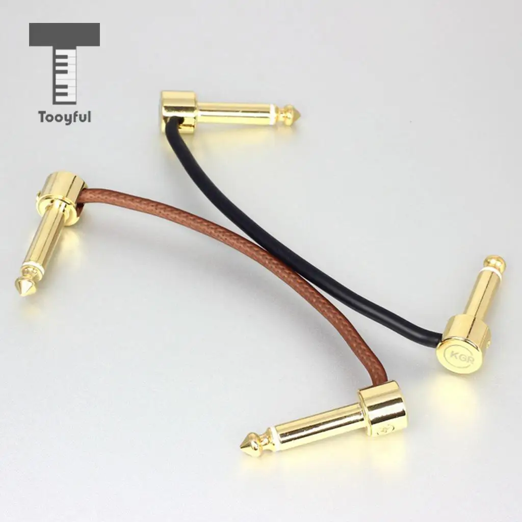 100cm 6.5mm High Fidelity Anti-noise Guitar Cable Cord Gold Plated Copper Welding Free Plug for Guitar Pedal Effect Parts 