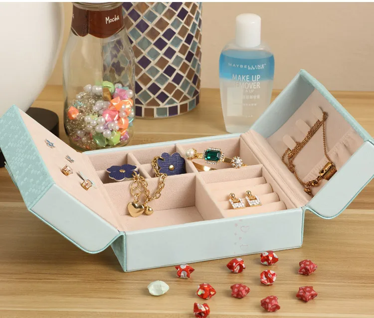 Travel Jewelry Box Portable Case Display Storage Organizer for Rings Earrings Necklace Bracelet | Дом и сад