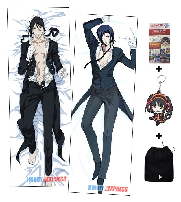 

Hobby Express Kuroshitsuji Sebastian Michaelis Male Dakimakura Japanese Hugging Body Pillow Cover ADP71009