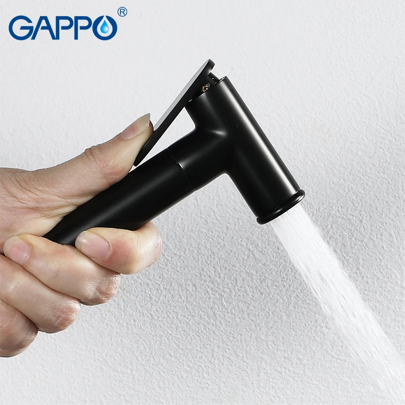 GAPPO Bidets black hygienic shower bidet toilet sprayer muslim shower bathroom bidet faucet wall mount washer mixer taps