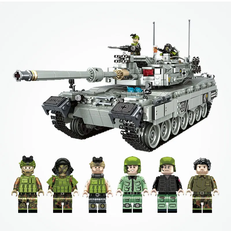 PLS-632003-Nilitary-World-Military-War-Type-99-Main-Battle-German-Panther-tank-Soldiers-Model-Building (1)