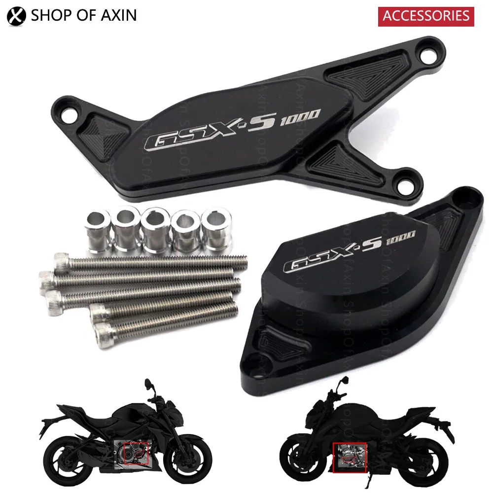 Caso Protetor Protetor de Motor da motocicleta Do Estator Capa Slider Protetor Para Suzuki 1000F GSX S GSX 1000 S 2015 A 2016
