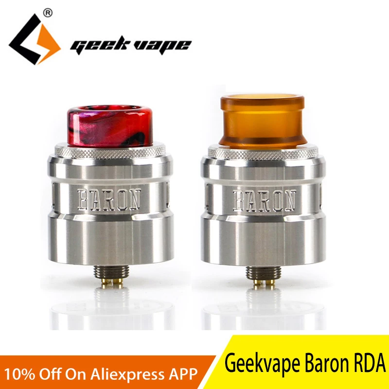 

2pcs Geekvape Baron Squonk RDA Multifunctional airflow system 24 mm RDA vs DROP RDA atomizer vape tank for e cigarette mod