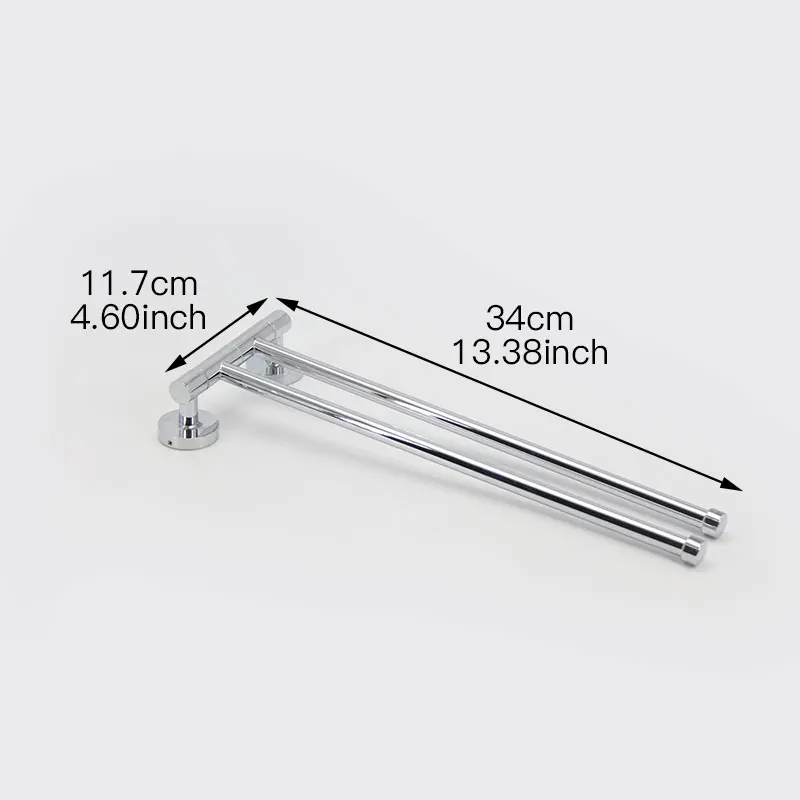 DINIWELL الفولاذ المقاوم للصدأ تخزين الرف 360 درجة دوران منشفة البارات المنزل التخزين رف الحمام المنظم