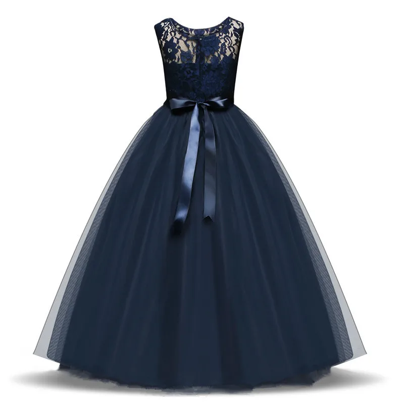 2019 Popular A-Line Scoop Lace Flower Girl Dresses vestido daminha Floor Length Girls Pageant Dresses In Stock (6)