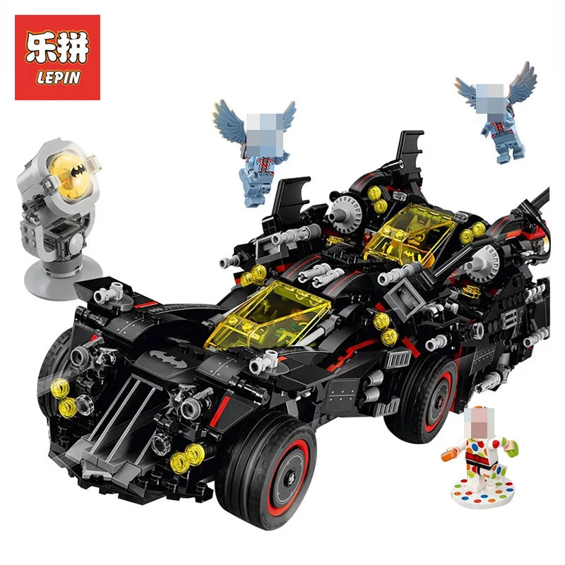 

Lepin 07077 Batman Movie Series LegoINGy 70917 Action Figure Ultimate Batmobile Transformation toys Model Building Blocks Bricks