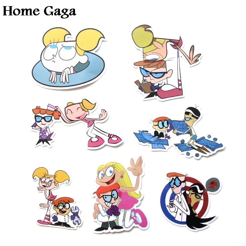 20 компл./лот Homegaga 39 шт./компл. Dexter's Lab Мультфильм Дети diy 90s Арт печать телефон ноутбук велосипед Скрапбукинг наклейки стикер D1765