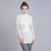 harukaaki новая футболка водолазки простыня свободные тонкие универсальные эластичный Досуг футболка