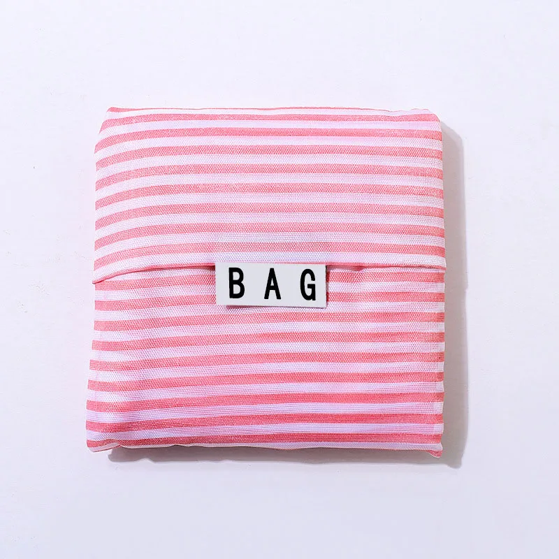 Organization foldable Eco Reusable Shopping Bag Folding Tote Pouch Recycle Storage bags Large-capacity Home Handy Organization