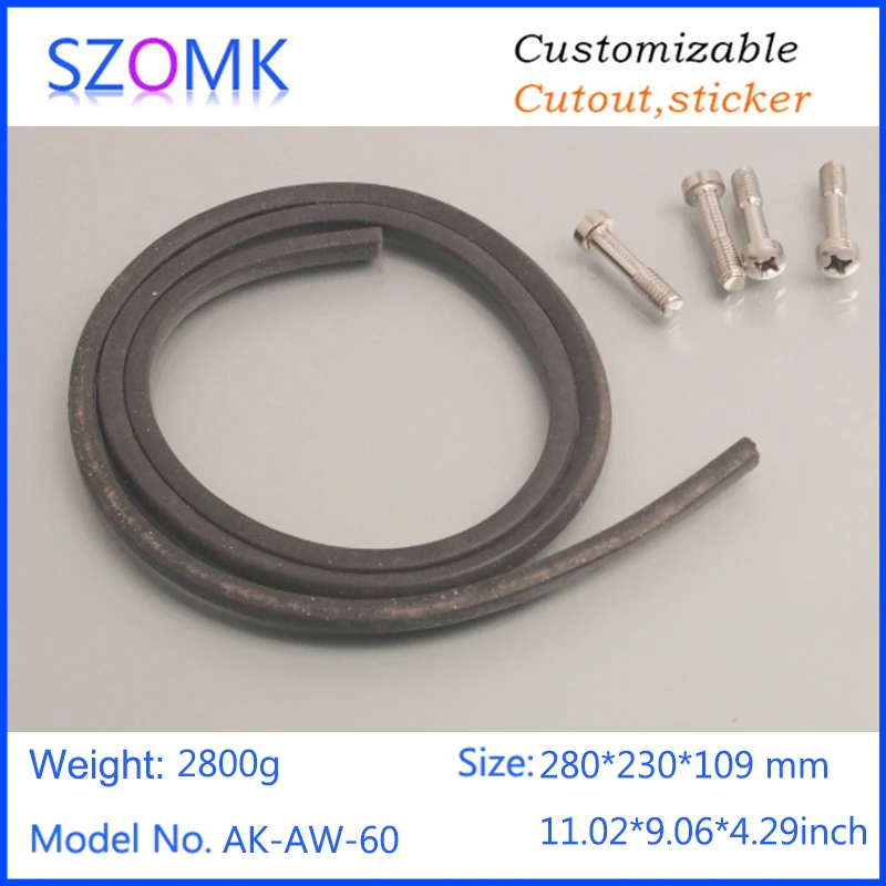 szomk IP66 die cast aluminum waterproof enclosure for electronics aluminum case waterproof equipment junction box  (10)