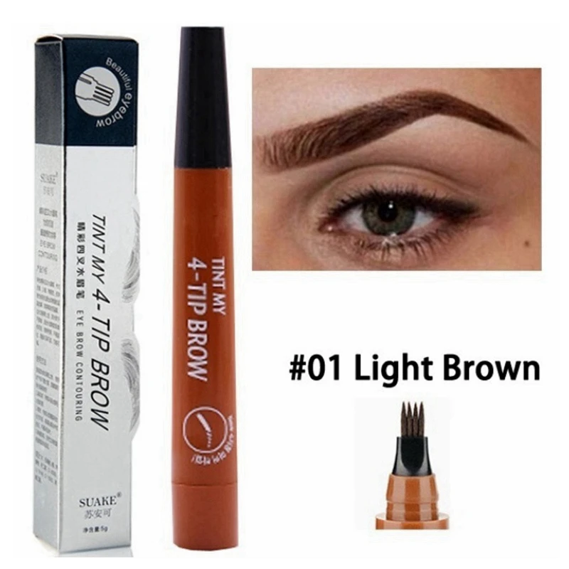 

Waterproof Eyebrow Pencil Tip Eyebrow Tattoo Pencil Long Lasting Professional Fine Sketch Liquid Eye Eyebrow Pencil
