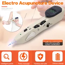 Электрическая массажная ручка, автоматический меридиан, акупунктурная ручка, перезаряжаемая, облегчающая боль, массажер для тела, импульсный детектор для здоровья