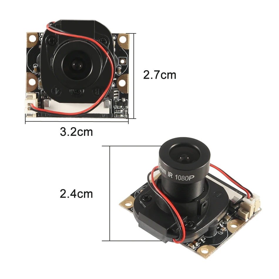 For Raspberry Pi Automatic Manual IR-CUT Night Vision Camera Adjustable-Focus 5MP HD Webcam OV5647 1080P Video with Light LED