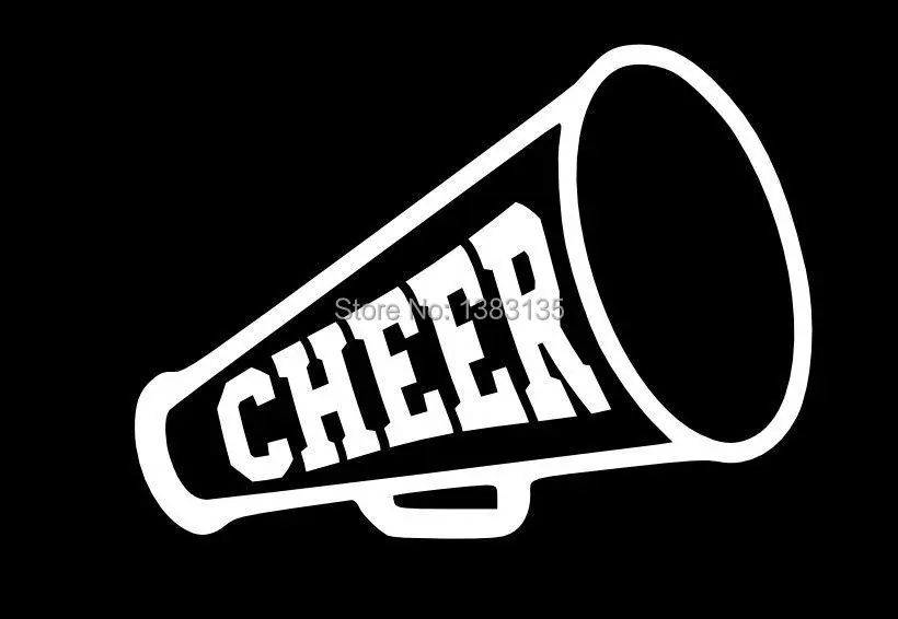 Cheer Megaphone car window sticker vinyl decal funny JDM and all the