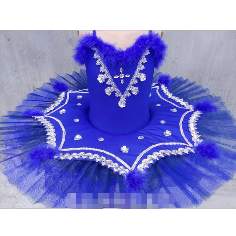 Children professional ballet tutu dancing dress Kids Sequined ballet dance Outfits Girl Ballroom Stage wear ballet dancing cloth