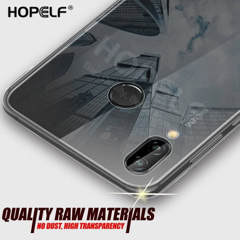 HOPELF Clear Case for Huawei P20 Lite Silicone TPU on the Phone Fitted Cover Coque |