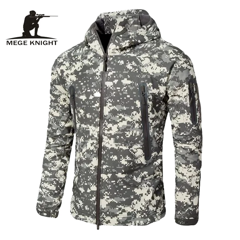 MEGE Upgraded sharkskin tactical V6.0 Hunt jacket windbreaker men's