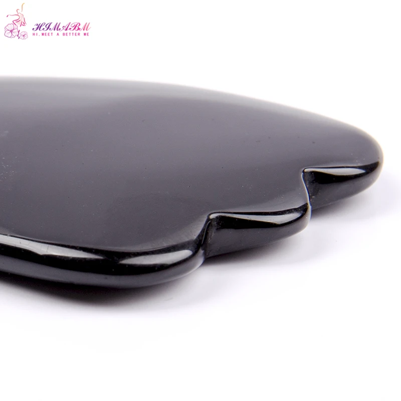 1 Pcs 100% Natural black jade guasha board massage tool facial treatment scraping tool for body health care 1 Pcs 100% Natural black jade guasha board massage tool facial treatment scraping tool for body health care