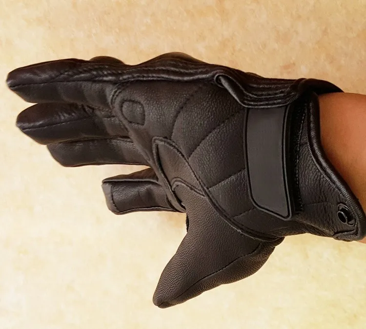 Дышащие кожаные мотоциклетные зимние перчатки Luva Motociclista Guantes Moto Luva de Couro Motoqueiro летние велосипедные перчатки