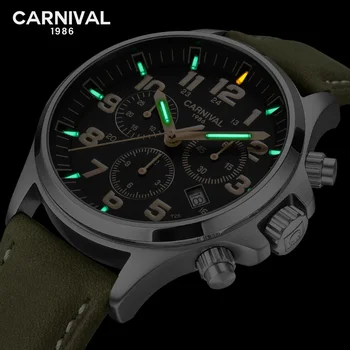 

Tritium Luminous Mens Watches Top Luxury Brand Men Sports Watches Men's Quartz Clock Male Waterproof Military Wrist Watch
