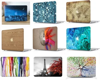 

Laptop Protective Hard Shell Case Cover For Apple Macbook Air 11 13 inch Pro 13 15 inch Retina Touch Bar 11.6 12 13.3 15"inch