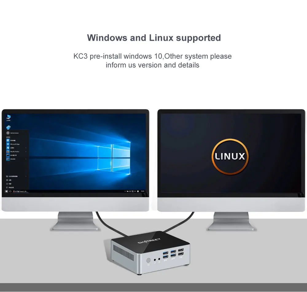 Chatreey мини ПК i5 7200u i7 4500u DP VGA HDMI 4k@ 60 Гц тройной дисплей windows linux legacy HTPC компьютер